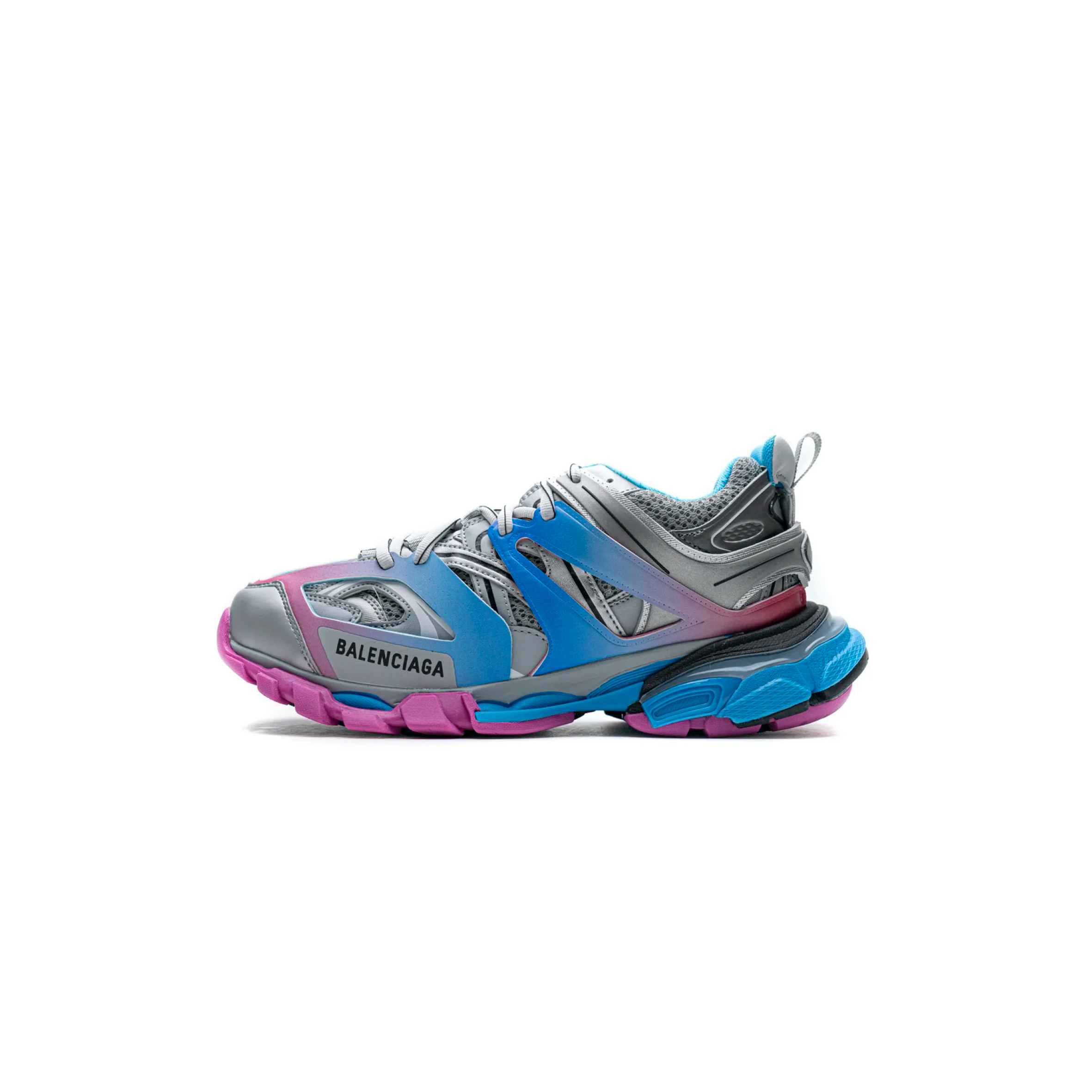 Ba*len*cia*ga track trainer blue pink silver 542436w1gc14051